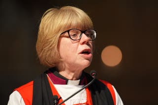 Dame Sarah Mullally, Archbishop of Canterbury, has apologized for the Church of England's role in historic forced adoptions (James Manning/PA)